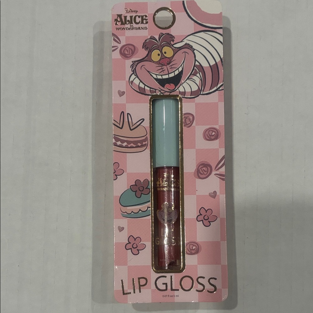 Disney Alice Lip Gloss with Pink and Blue Design